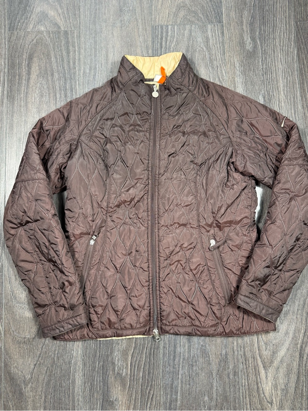 Nike Brown Quilted Kids Puffer Jacket with  Lining